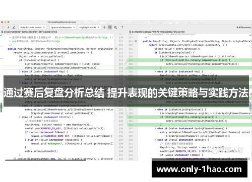 通过赛后复盘分析总结 提升表现的关键策略与实践方法 通过赛后复盘分析总结 提升表现的关键策略与实践方法
